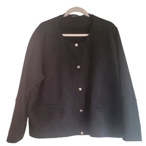Womans Faux suede black jacket